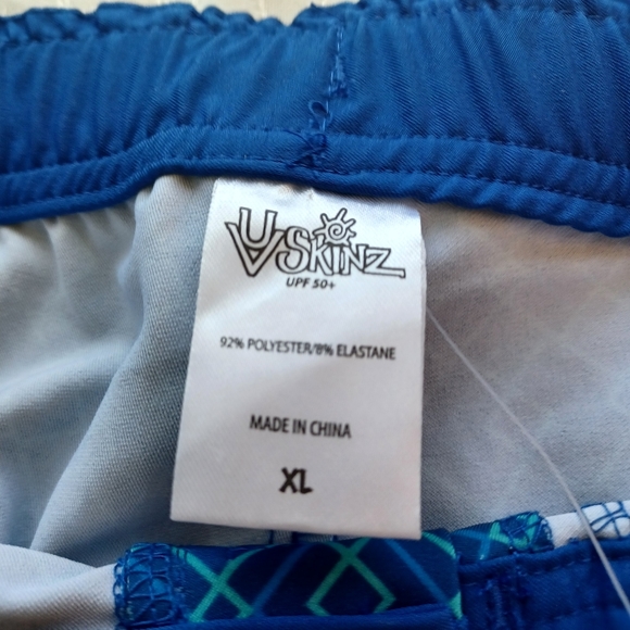 UV SKINZ MEN SWIM TRUNKS XL BLUE - Picture 3 of 11